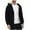 Black, variant on Jalioing Zip Up Hoodies for Men Thermal Fleece Lined Hooded Jacket Solid Casual Sweatshirts with Pocket
