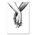 thumbnail image 4 of Inteprter Póster nórdico de manos en blanco y negro, impresiones en lienzo, imagen artística de pared para amantes, decoración minimalista Carpetas de archivos No.6, 4 of 6