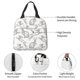 thumbnail image 4 of Easygdp Hand Drawn Rabbit Bolsa Térmica Premium - Tela Oxford Impermeable, Gran Capacidad, Bolsillo Frontal, Unisex para Trabajo, Escuela, Actividades al Aire Libre y Picnics, 4 of 8