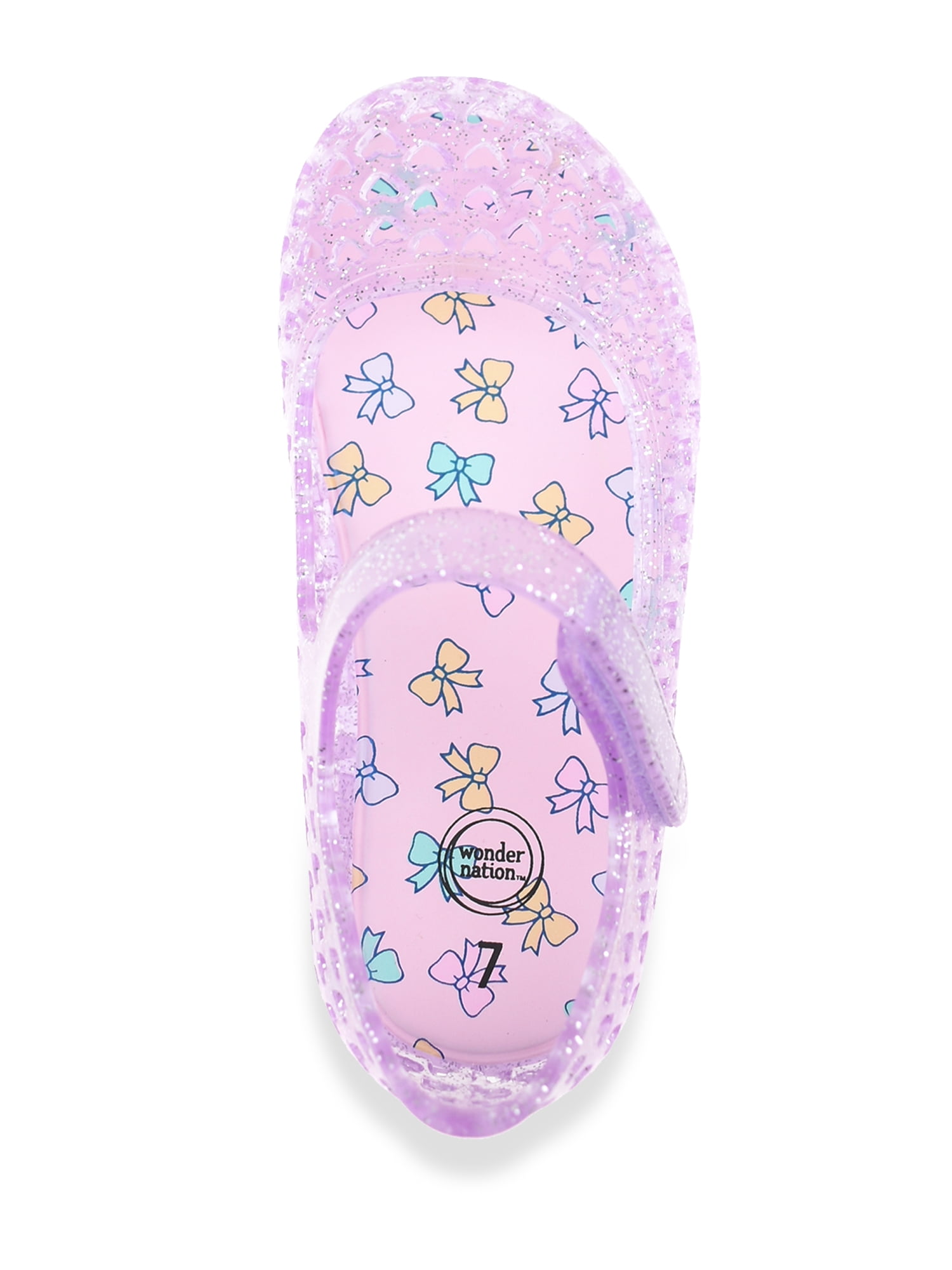 Wonder Nation Baby and Toddler Girls Mary Jane Jelly Shoes