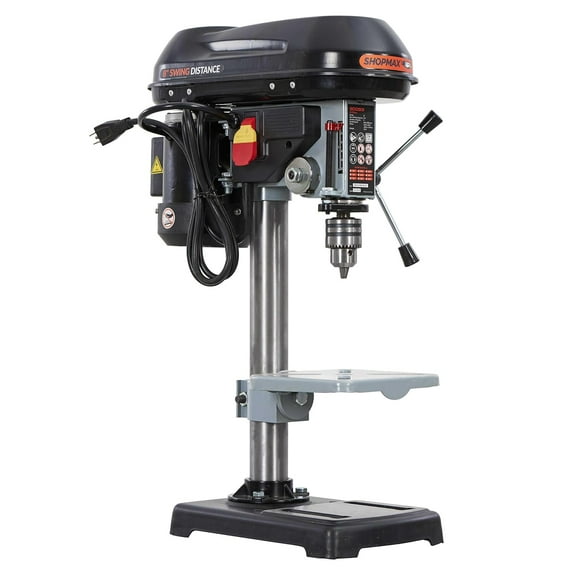 SHOPMAX 8",  4.2Amp, 9 Speeds, 1/2" Chuck Capacity Drill Press