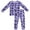 Purple Leaf, variant on WIBACKER 2-Piece Bamboo Viscose Snug Fit Pajamas for Unisex Toddler Boy and Girls, Blue 4-5 Years