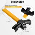 thumbnail image 2 of Steering Wheel Lock, Universal Anti-Theft Car Auto Security Lock with 2 Keys, Sponge Pad, 2 of 5