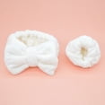thumbnail image 5 of 2 diademas elásticas ajustables de microfibra con lazo para maquillaje facial, para spa, yoga, deportes, ducha, para niñas y mujeres (tipo 2), 5 of 5