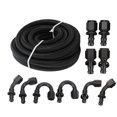 thumbnail image 2 of Fuel Line Hose Set, Fuel Line Hose Kit Nylon Stainless Steel Black Rust Proof  for Car, 2 of 7
