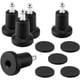 thumbnail image 1 of Tope de rueda para silla de oficina, deslizadores en forma de campana, 5 piezas, ruedas giratorias, deslizadores planos, 1 of 5