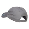 thumbnail image 3 of Rasta Lion Head Embroidered Unstructured Cap - Grey OSFM, 3 of 5