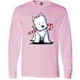 thumbnail image 3 of Inktastic Candycane Cutie Westie Long Sleeve T-Shirt, 3 of 5