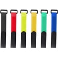 thumbnail image 1 of 6 Pcs Sangles Réutilisables pour Parasol de Patio, Sangle Auto-Adhésive en Nylon, Sangle de Fixation Ajustable pour l'Organisation du Cordon et du Tuyau Extérieurs (20 * 400mm / 0.79 Po*15.75 Po), 1 of 6