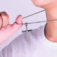 thumbnail image 4 of Handsome Men Necklace Cross Design Scratch-resistant Lightweight Leisure Pendant Necklace for Daily Life, 4 of 8