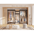 thumbnail image 4 of Clothes Rack Loads 725LBS, Heavy Duty Closet Garment Rack 13.9" D x 70.6" W x 77" H，Black, 4 of 7