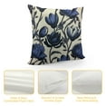 thumbnail image 4 of JEUXUS  Decorative Pillow Covers Floral Pattern Pillow Covers Blue Tulips Spring Flowerfor Living Room Couch Sofa, 4 of 5