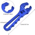 thumbnail image 4 of GFDYREE un Raccord de Tuyau Clé à Molette Réglable Aluminium Léger 3AN-16AN Bleu, 4 of 5