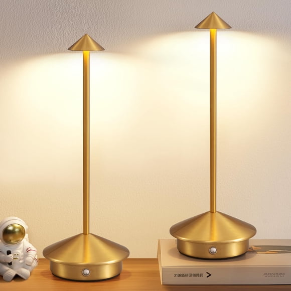 Lámpara de mesa LED inalámbrica recargable NEWSEE con batería de 5000 mAh