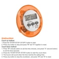 thumbnail image 3 of Uxcell Round Digital Timer, Small Count Down/ UP Clock with Magnetic, Big LCD Display, Orange, 3 of 5