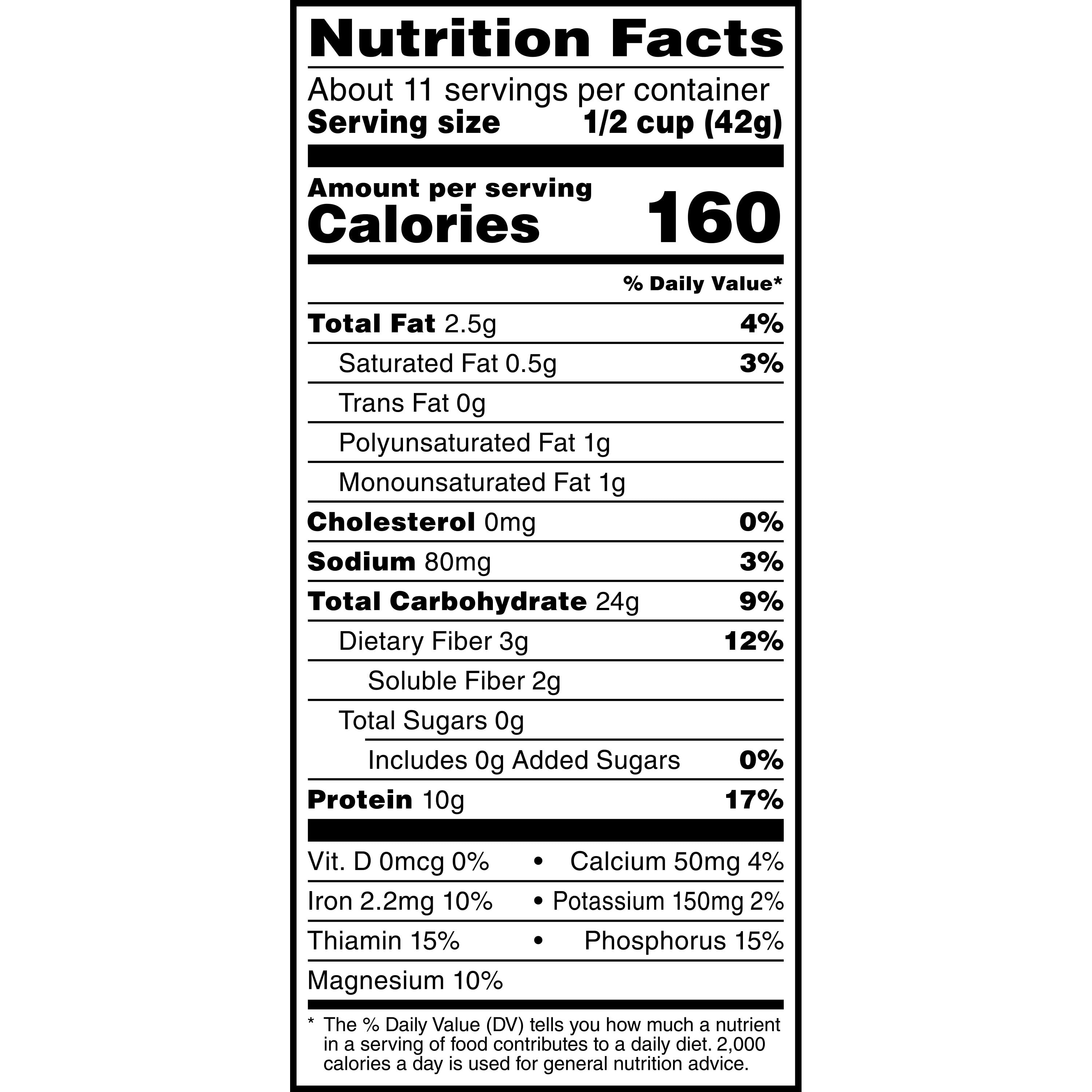 Quaker Protein Old Fashioned Rolled Oats, 16 oz Bag