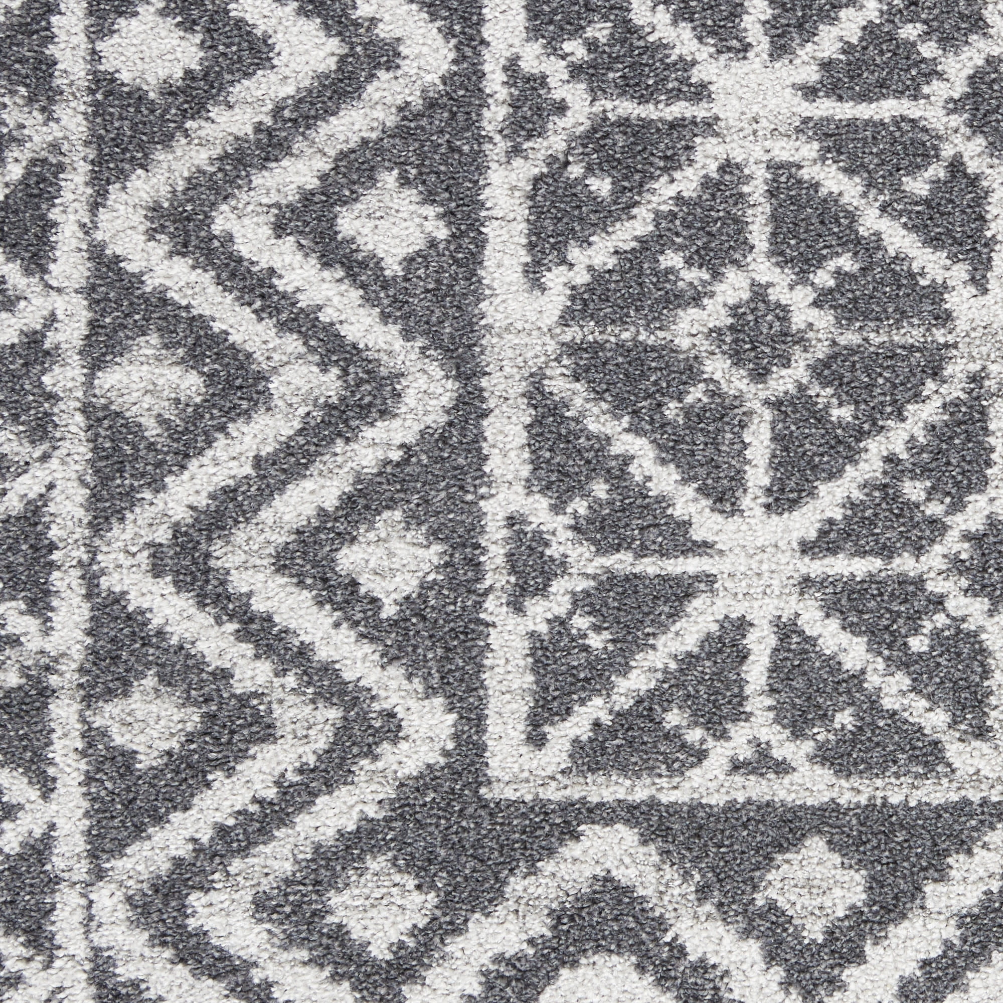 Nourison Palermo 5'3" x 7'3" Charcoal Silver Bohemian Indoor Rug