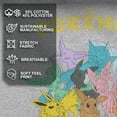 thumbnail image 4 of Men's Pokemon Eeveelutions Pull Over Hoodie Athletic Heather Small, 4 of 9