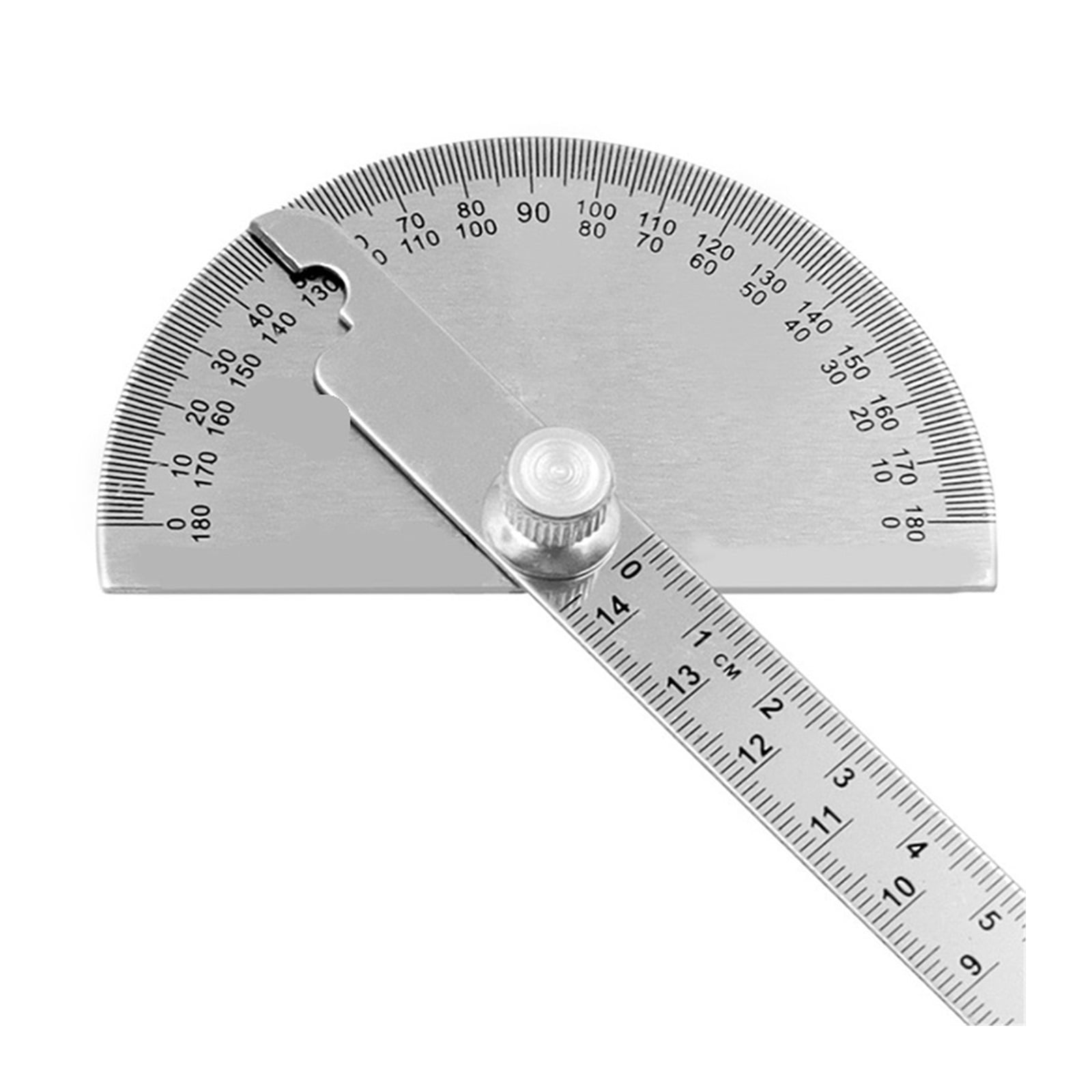 145mm Stainless Steel 180 Protractor Angle Meter Measuring Ruler Rotary Mechanic Tool Ruler ,Water-Proof & Dust Resistant