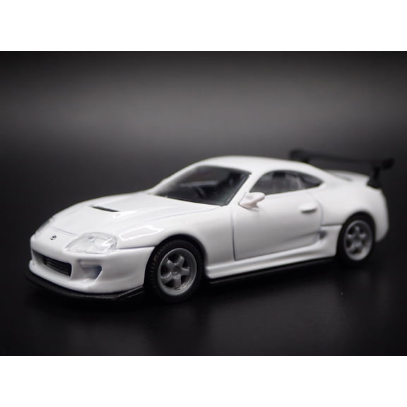 Open Box 1993 - 2002 TOYOTA SUPRA WHITE 1/64 SCALE COLLECTIBLE DIORAMA DIECAST MODEL CAR