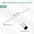 thumbnail image 3 of Tubo redondo de aluminio 6063 de 250 mm en paquete de 3, tubo de aluminio sin costura para manualidades DIY [0.16x0.2x9.8IN], 3 of 7