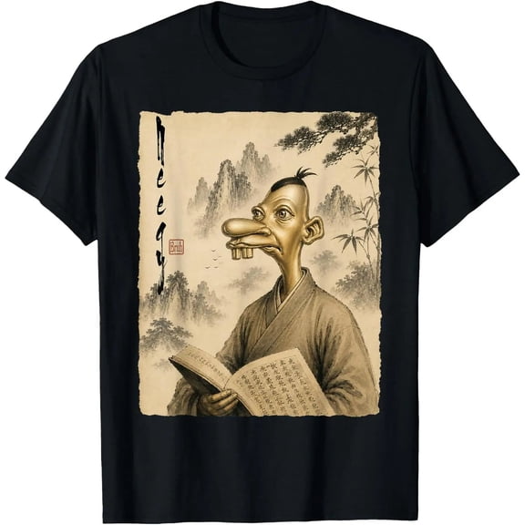 Neegy Chinese Vintage Art Funny Brainrot Meme T-Shirt