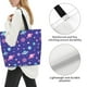 thumbnail image 3 of Balery Space Bolsa Tote Estilo Estético con Cremalleras, Bolsa de Hombro, Bolsa de Compras Grande y Plegable, 3 of 8