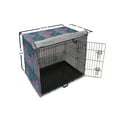thumbnail image 6 of Botanical Dog Crate Cover, Continuous Demonstration of Agave Plants Exotic Herbal Botany Scene, Easy to Use Pet Kennel Cover Small Dogs Puppies Kittens, 7 Sizes, Pink Teal and Seafoam, by Ambesonne, 6 of 6