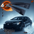 thumbnail image 2 of 2020-2024 Toyota Corolla | Out-Channel Auto-Visor Side Window Rain Deflector | Tinted Black, 2 of 9