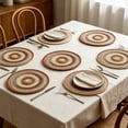 thumbnail image 4 of CHJK 8 Pcs Gradient Woven Round Placemat, 15 x 15 Inch Handmade Braided Heat Resistant Table Mat, Kitchen Dining Decor for Tabletop Protection, 4 of 6