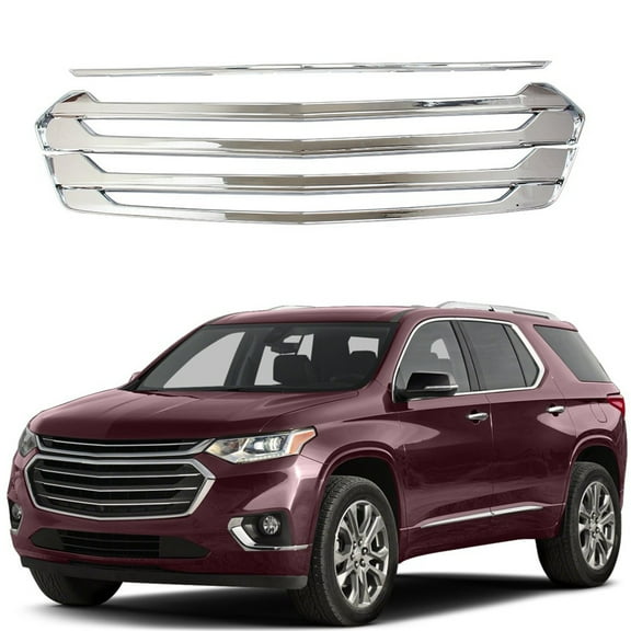 NINTE Grille Cover for Chevrolet Traverse 2018-2021 Front Overlay Sliver
