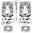 thumbnail image 3 of Black And White, Tiger Head PS5/PS5 Slim Digital Disc Skin Sticker For Console And Controller Skins, 3 of 7