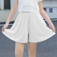 thumbnail image 2 of Zpanxa Girls Shorts Solid Color Polyester Pockets Lightweight Loose Fit Sports Skirt Outerwear Style 14 Years, 2 of 4