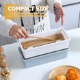 thumbnail image 5 of Plastic Trays Chopsticks Box Drain Drying Holder Silverware Pallet Utensil for Drawer, 5 of 6