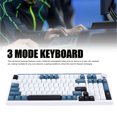 thumbnail image 3 of Wireless Mechanical Keyboard, 2.4G /  / USB C Wired Gaming Keyboard with RGB Backlit, Hot Swappable, 75% Compact Layout, Multimedia Keys, for Laptop PC, 3 of 7