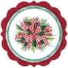 Pioneer Woman Holly & Bows Christmas Paper Dessert Plates, 8in, 12ct