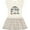Natural with Stripes, variant on Inktastic My Yaya Loves Me Grandchild Girls Toddler Dress