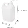 thumbnail image 2 of Dispensador De Bomba Para Gel y Jabón 3l, Botella Cuadrada De Plástico Blanca, Hogar y Baño, Recipiente Recargable De Mano Con Presión Para Líquidos De Higiene, 2 of 5