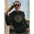 thumbnail image 2 of Don't Stop Smiling Groovy Style Hoodie Women -Image by Shutterstock, Female Medium, 2 of 4