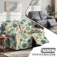 thumbnail image 5 of SCRAWLGOD Boho Flower Butterfly Print Recliner Cover with Pocket Stretch 2 Seater Reclining Slipcover Washable Non Slip Recliner Cover for Living Room, 5 of 8