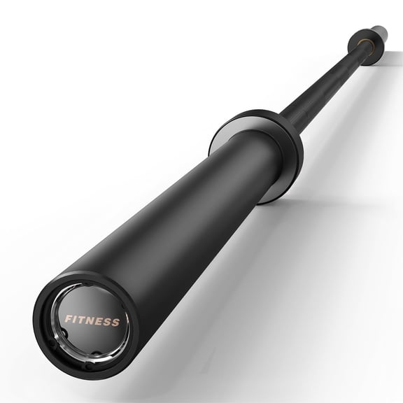 ROALW Olympic Barbell, 2-inch Weight Bar for Strength Training. 7ft Olympic Bar, 1000lb Plus Capacity, Chrome/Zinc Plating, knurled Grip for Bench Press Deadlift Squat, Black