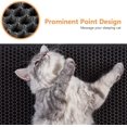 thumbnail image 4 of Alfombrilla para arena para gatos, alfombrilla para atrapar arena para gatos, diseño de panal de abeja de doble capa, material a prueba de agua y orina, control de dispersión, menos residuos, 4 of 5