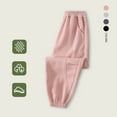 thumbnail image 6 of Kids Sweatpants Girls Jogger Pants with Pockets Drawstring Basic Red Sweat Pants 5-6 Years Girl Pants, 6 of 6