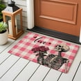 thumbnail image 5 of Valentine's Day Washable Area Rug 2 x 3 ft Skull Rose Love, Soft Non Slip Rugs Stain Repellent Indoor Felt Carpet for Living Dining Room Bedroom Home Office, 5 of 9