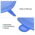 thumbnail image 4 of Unique Bargains Couvercles Extensibles en Silicone, 2 Ensembles - Couvercles de Bols Réutilisables et Durables, Couvercles en Silicone pour Bols et Couvercles Alimentaires (Bleu), 4 of 6