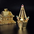 thumbnail image 5 of JONJUMP Pagoda Buddha Mandala Metal Decorations Meaning Auspicious Peace High 17cm, 5 of 6