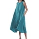 thumbnail image 1 of ICHUANYI Clearance Women's Summer Casual Round Neck Solid Sleeveless Dresses(Blue, L) ICHUANYI WER2023080906819, 1 of 5