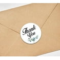 thumbnail image 4 of Darling Souvenir Botanical Floral 1.6 Inches Round White Thank You Stickers Wedding Gift-45 Pcs.-White, 4 of 4