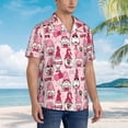 thumbnail image 6 of Uemuo Garden Gnomes Printed Regular Fit Short Sleeve Casual Hawaiian Shirt for Men,Aloha shirt,Tropical shirt,Floral print shirt,Vacation Beach shirt-X-Large, 6 of 9