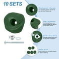 thumbnail image 3 of Rock Climbing Holds, 10 Pcs Climbing Rock Wall Grips with Single Holes for Playground Accessories, Green-B, 3 of 7